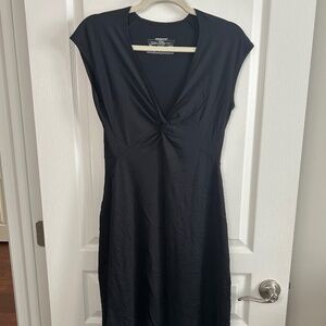 Patagonia Black Twist Front Dress | Travel & Everyday